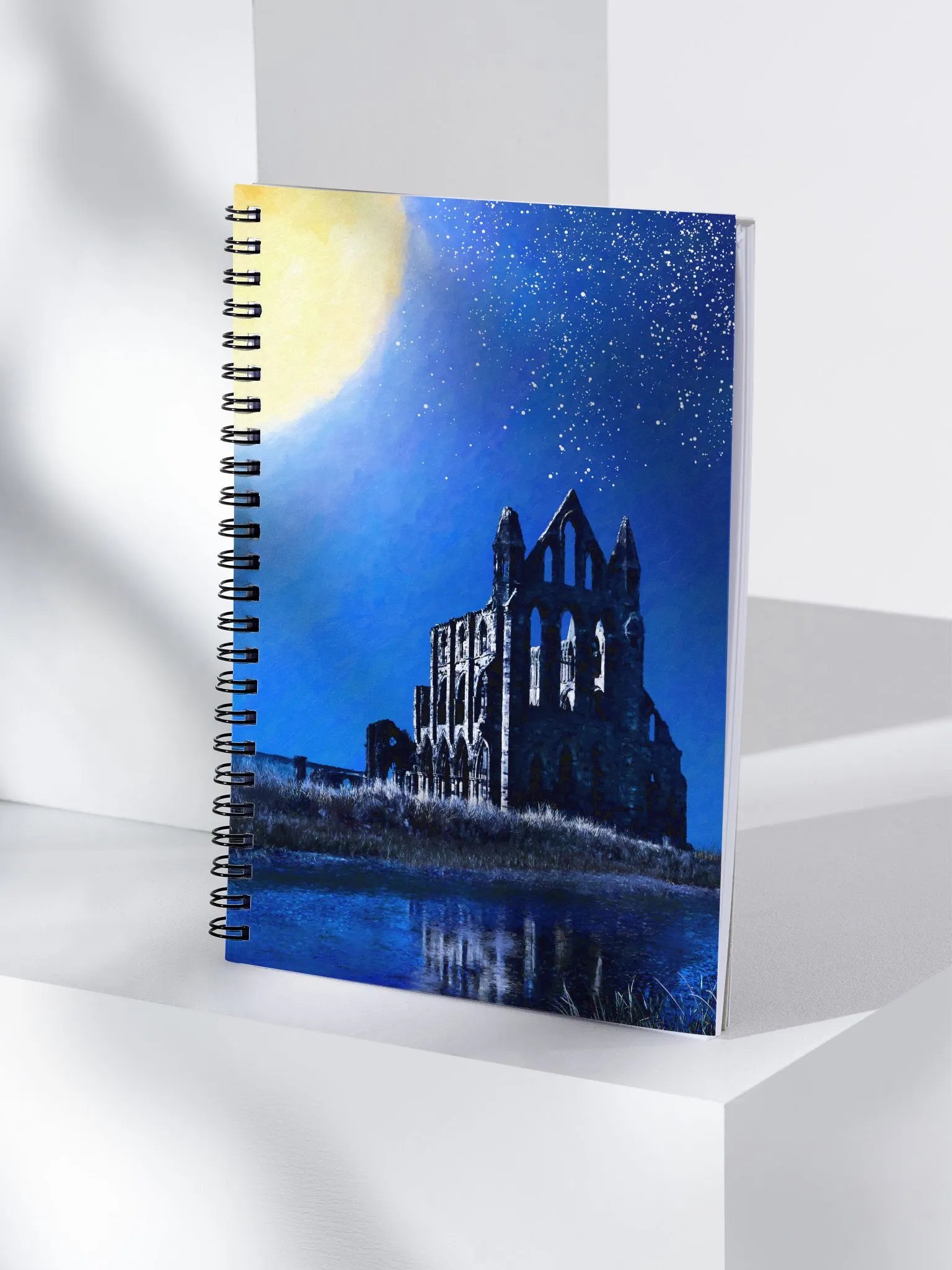 Whitby Abbey Ruins By Night - England Spiral Notebook product image (4)