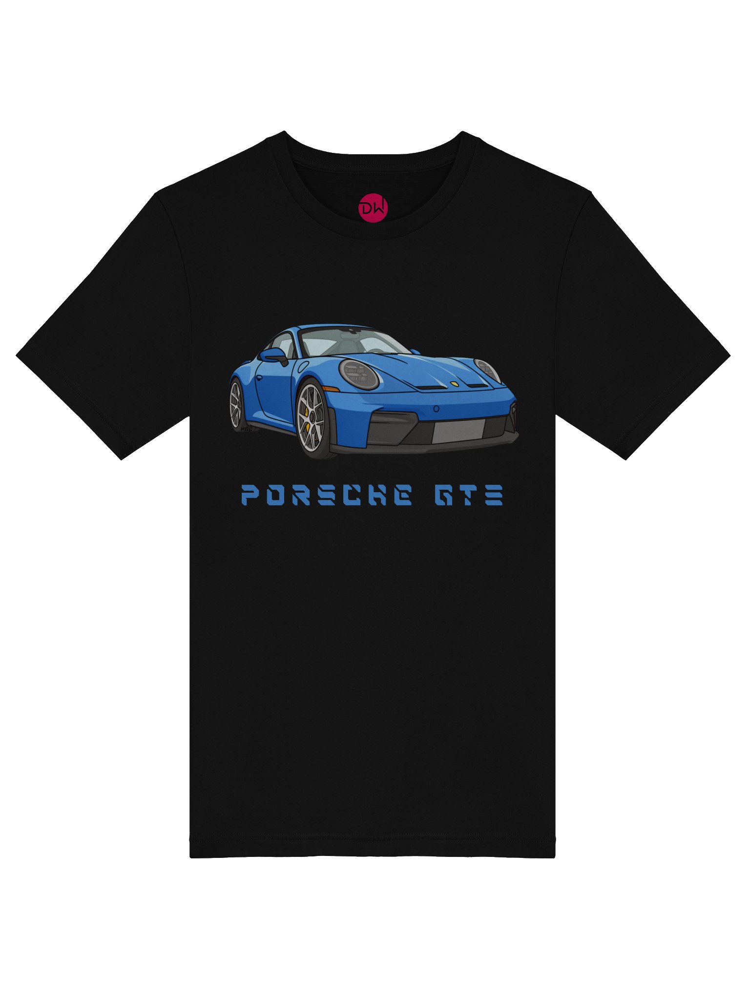 Shark Blue Porsche 911 GT3 Touring Shirt (Retro, Sketch, Silhouette) product image (5)