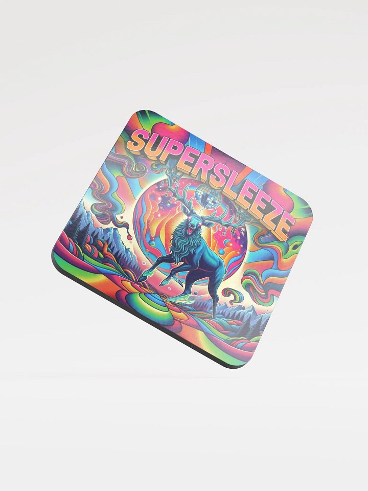 Supersleeze - Glossy Corked Coaster product image (1)