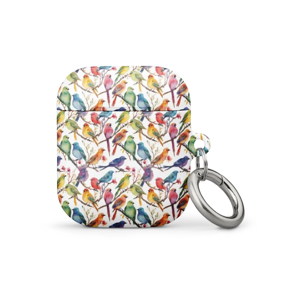 Multi Coloured Birds Ear Bud Case product image (5)