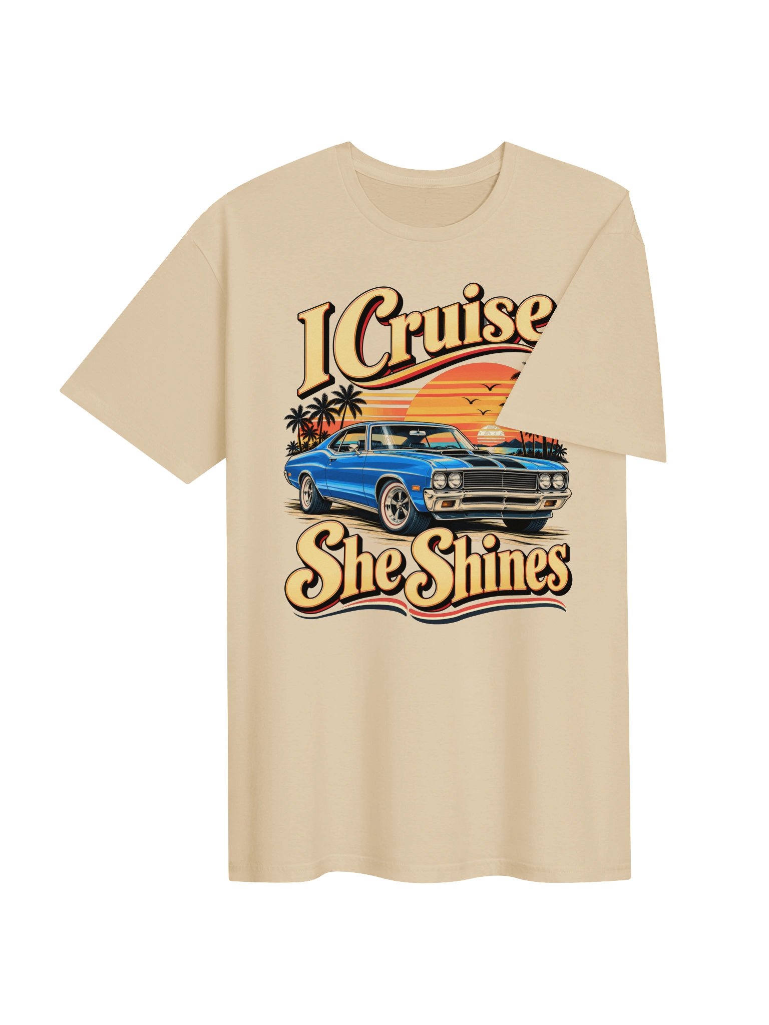 I Cruise She Shines Retro Car Tee product image (21)
