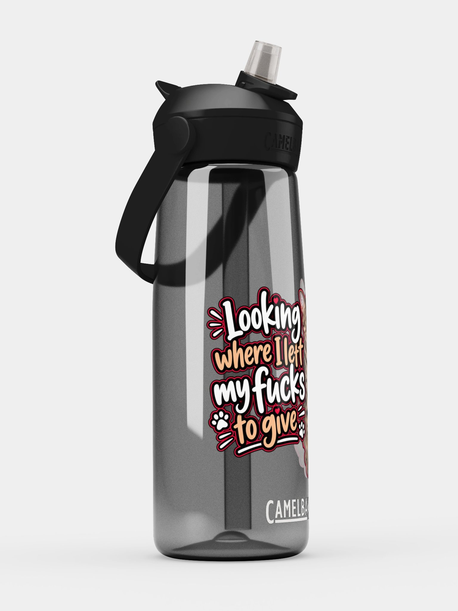Cat Attitude Flip Straw Bottle product image (3)