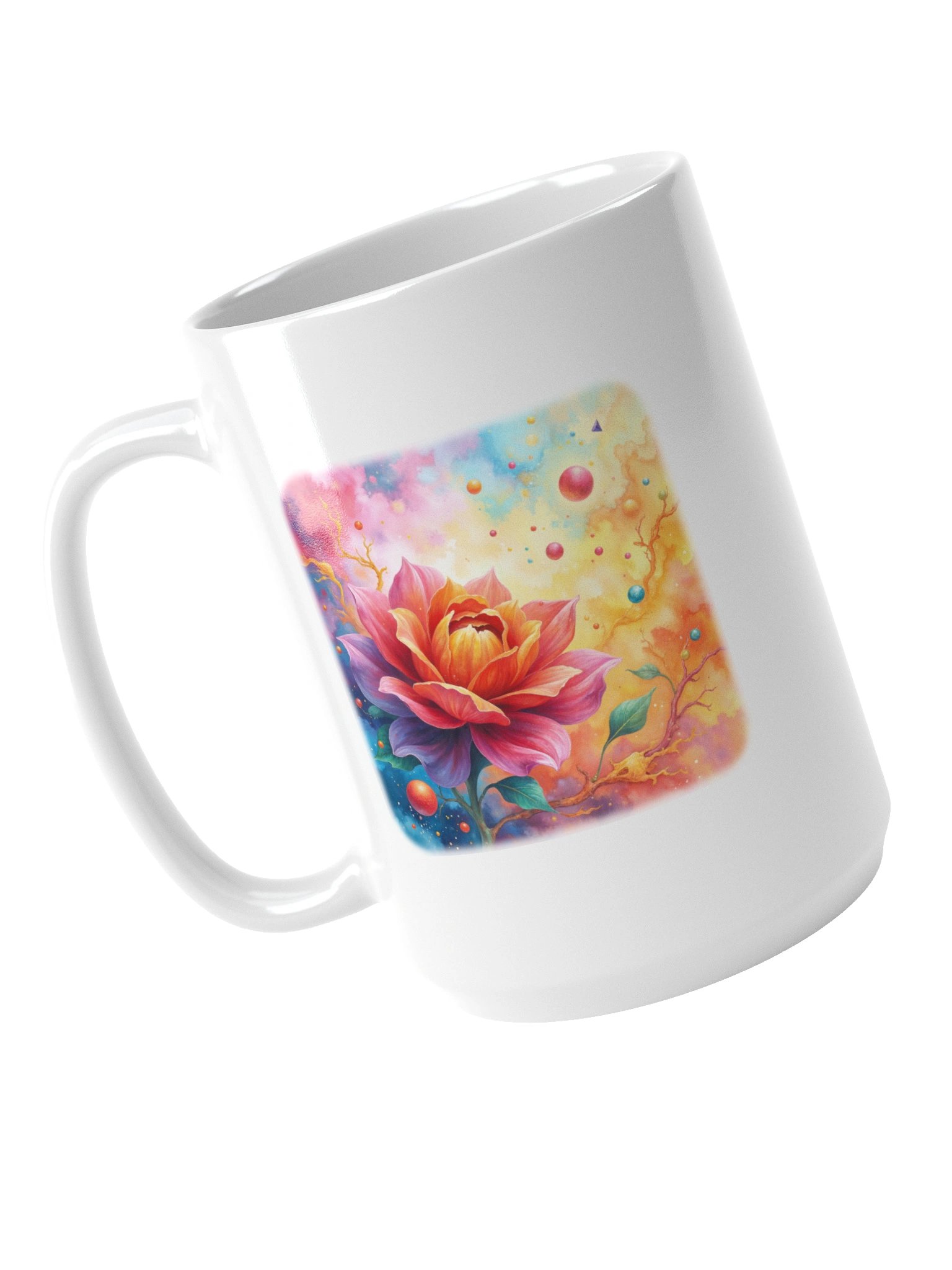 Dreamlike Floral Fusion Elegance Mug product image (4)