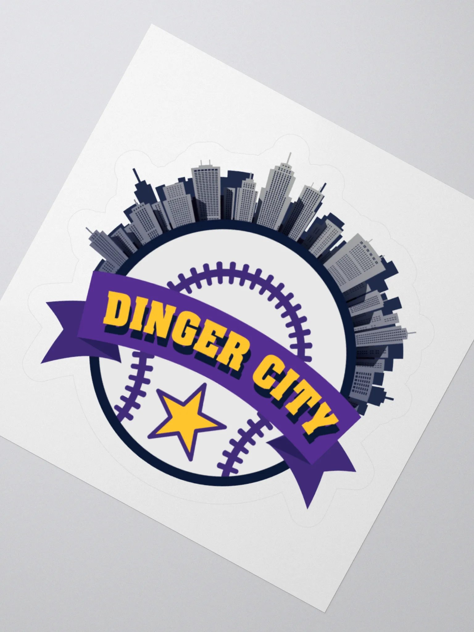 Dinger City Logo Sticker product image (5)