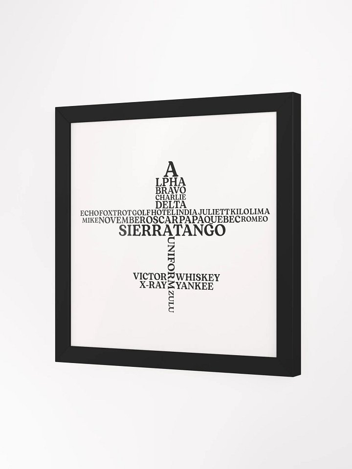 The Aviation Alphabet Airplane Framed Poster product image (2)