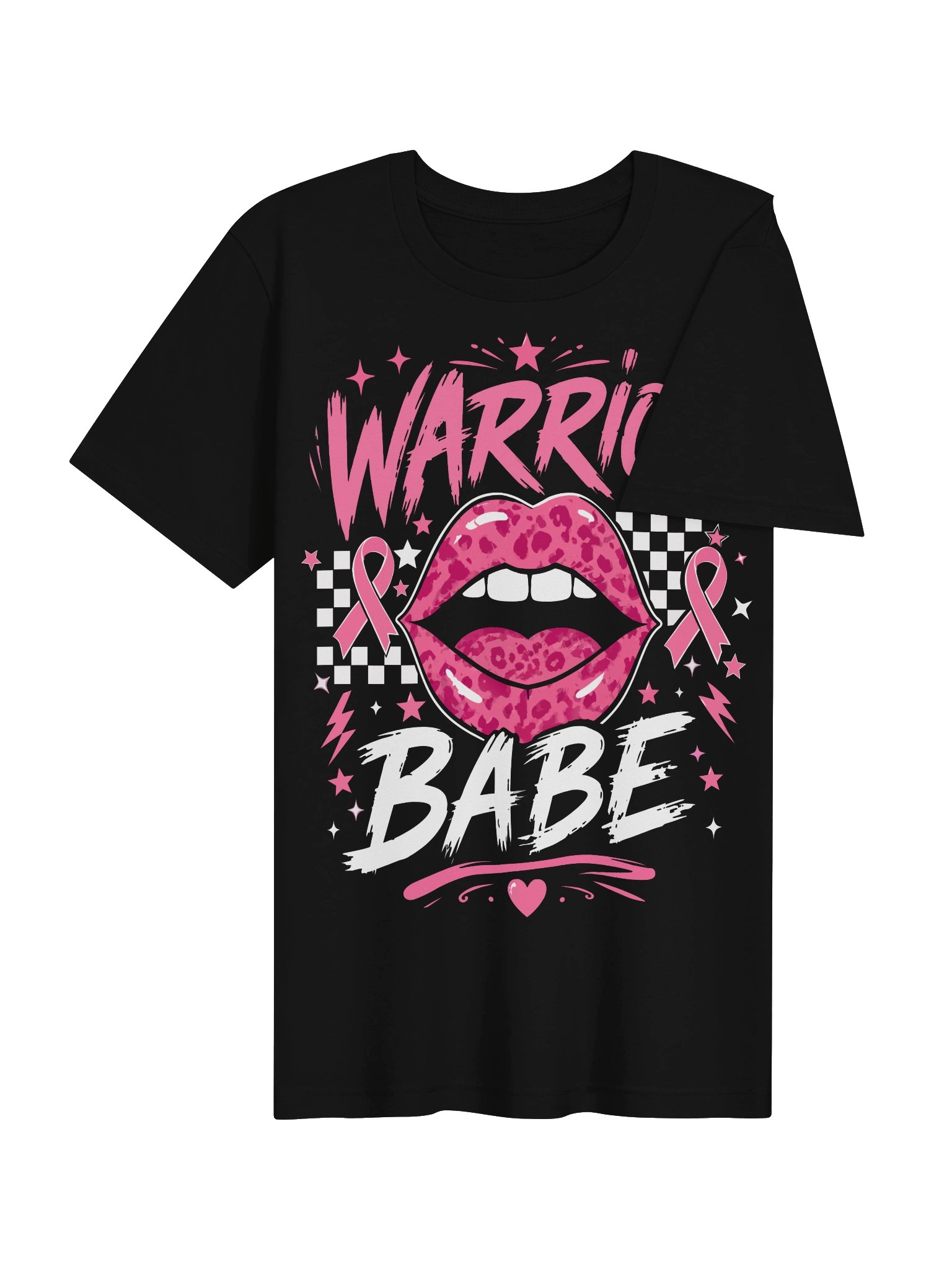 Warrior Babe Pink Ribbon Glam Tee product image (39)