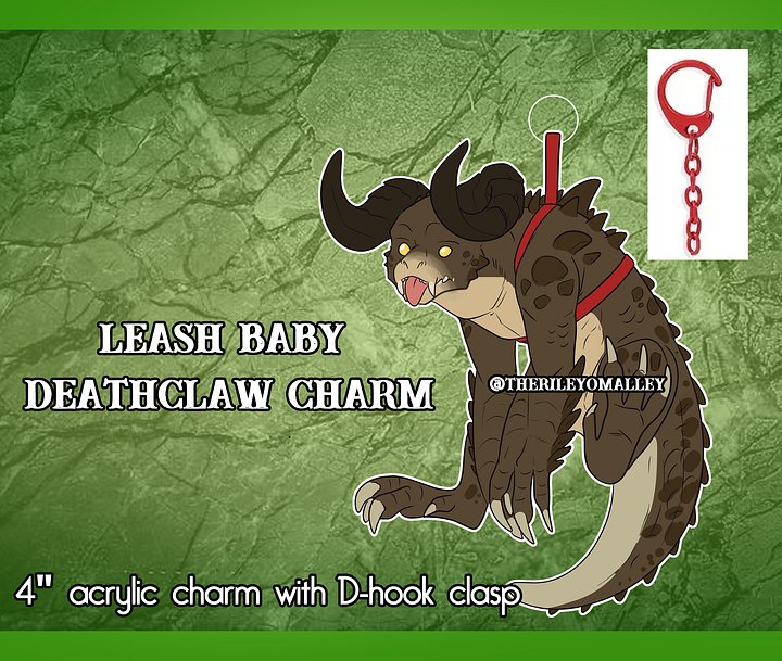 Leash Baby Deathclaw Charm product image (1)