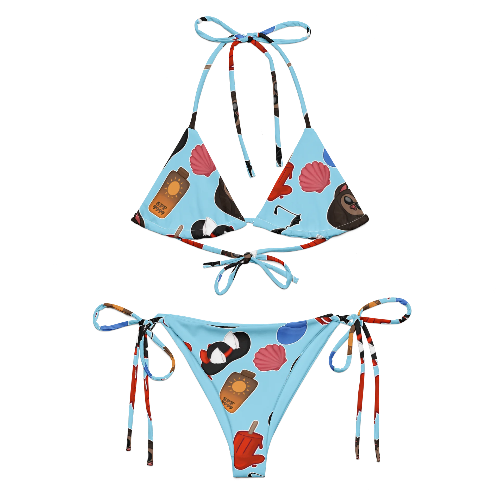 Multi-Print Strappy Bikini product image (1)