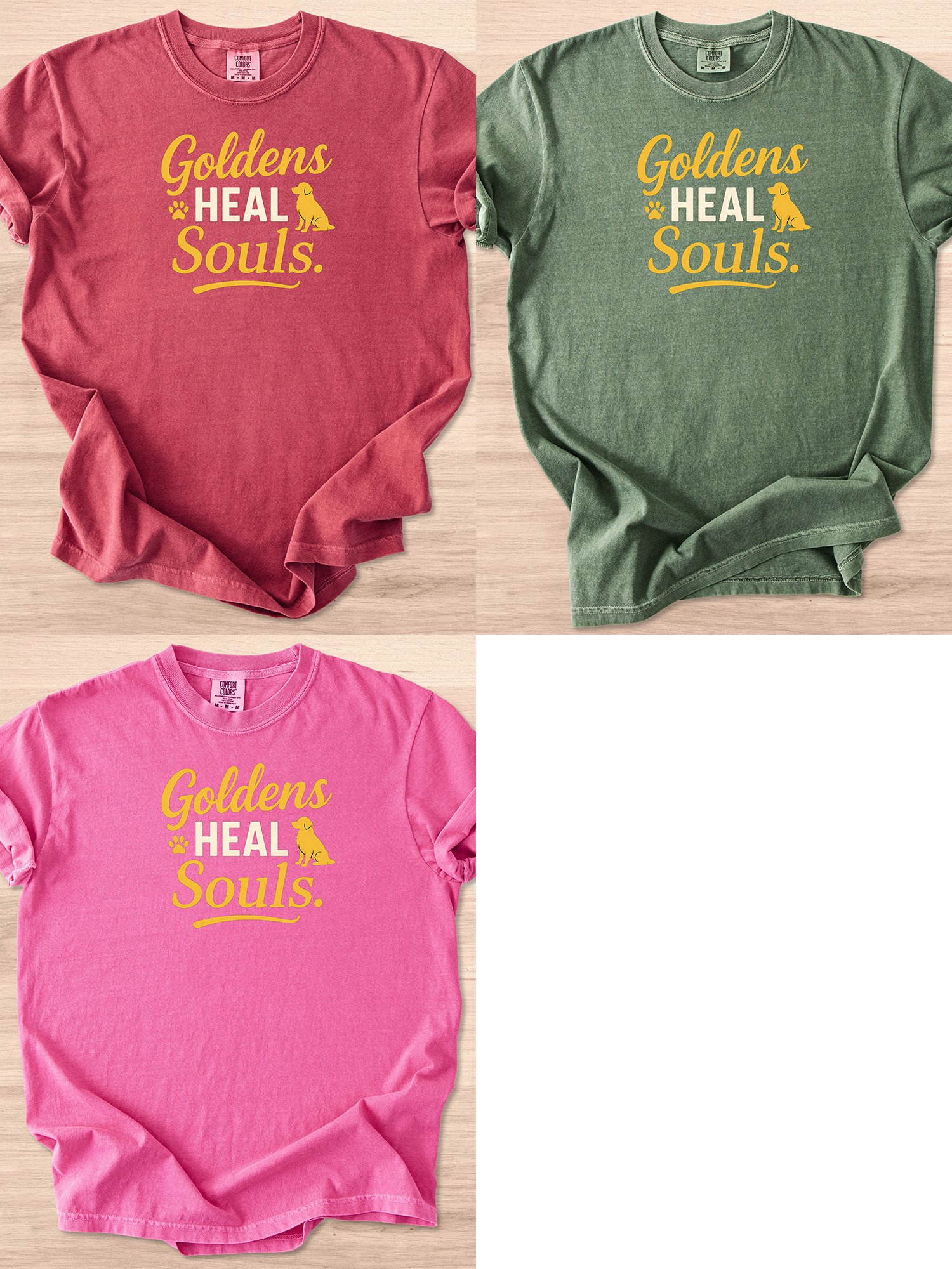 Goldens Heal Souls (Golden Retriever) Tee product image (22)