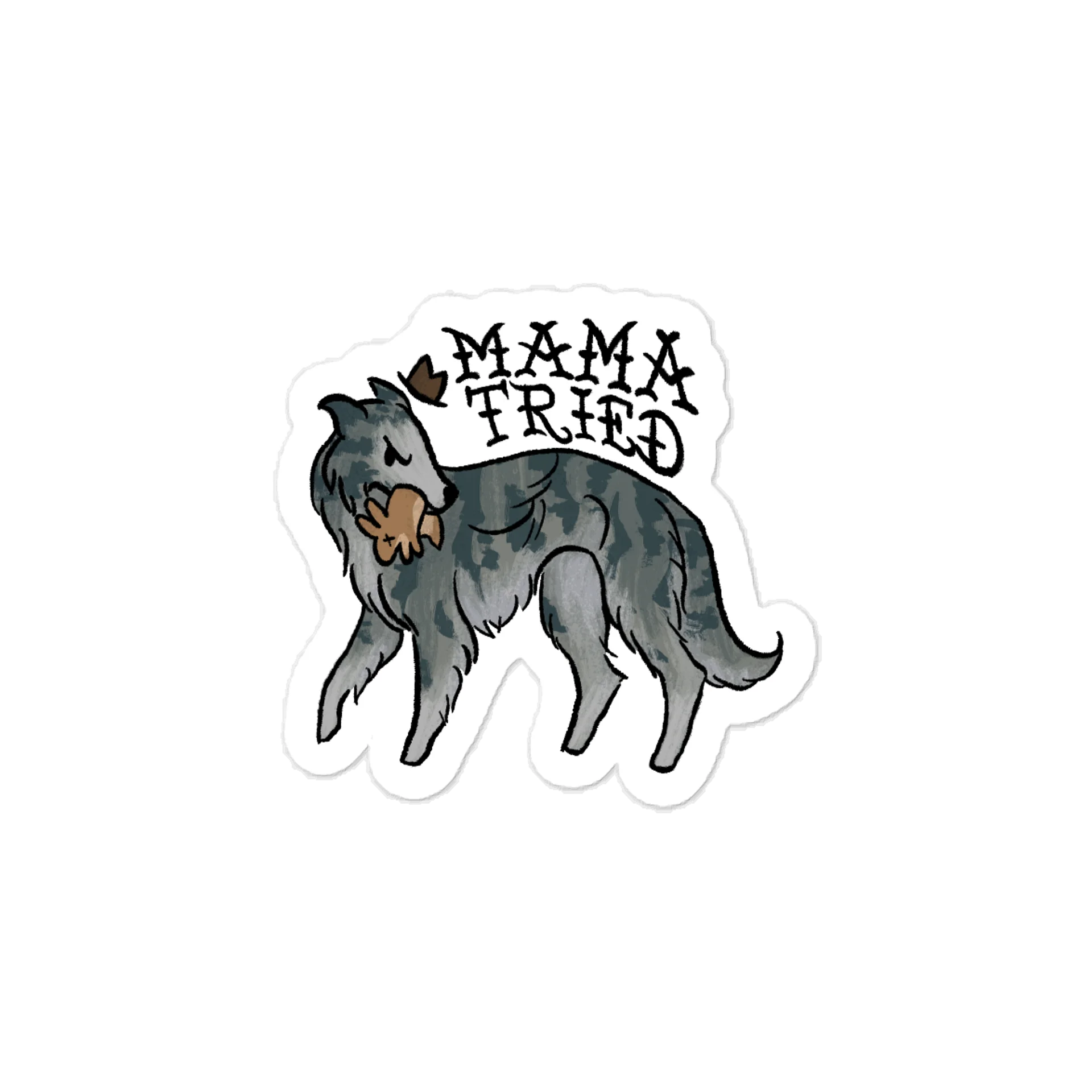 Mama Tried Sticker - Silver Brindle product image (1)