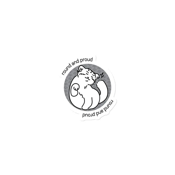 Round and Proud Manul Unlabeled Version - Magnet product image (1)