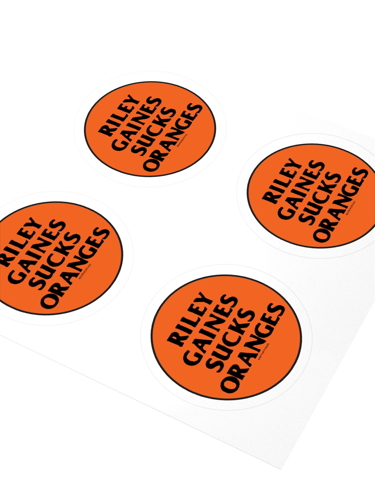 Riley Gaines Sucks Oranges Sticker Sheet product image (3)
