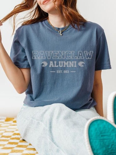 Ravenclaw Wit Alumni Vintage Collegiate Style Shirt product image (1)