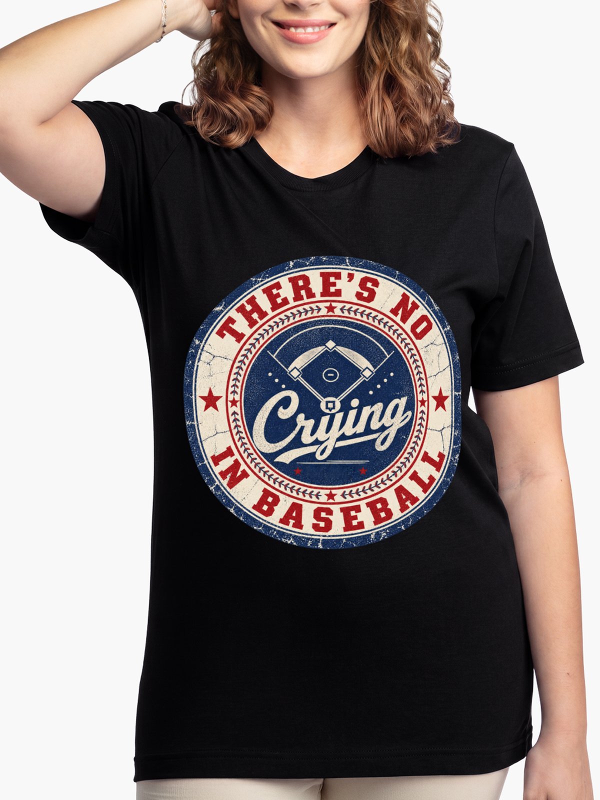 There’s No Crying in Baseball Vintage Tee product image (3)