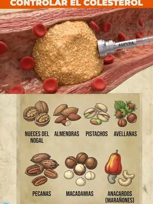 Los MEJORES 7 FRUTOS SECOS para ¡CONTROLAR el COLESTEROL! Respaldo científico ¿Sabías que puedes apoyar la salud de tus arterias con bioquímica aplicada? 🩺🍎 En este video te mostré los 7 mejores alimentos, pero para resultados reales necesitas un sistema coordinado. 🧬 👇 DESCARGA EL PROTOCOLO MÉDICO AQUÍ:Ve a mi perfil @mydoctorwellness y haz clic en el enlace de la descripción para obtener tu guía de Limpieza Arterial. #limpiezaarterial #colesterol #saludcardiovascular #doctorwellness #resistenciaainsulina