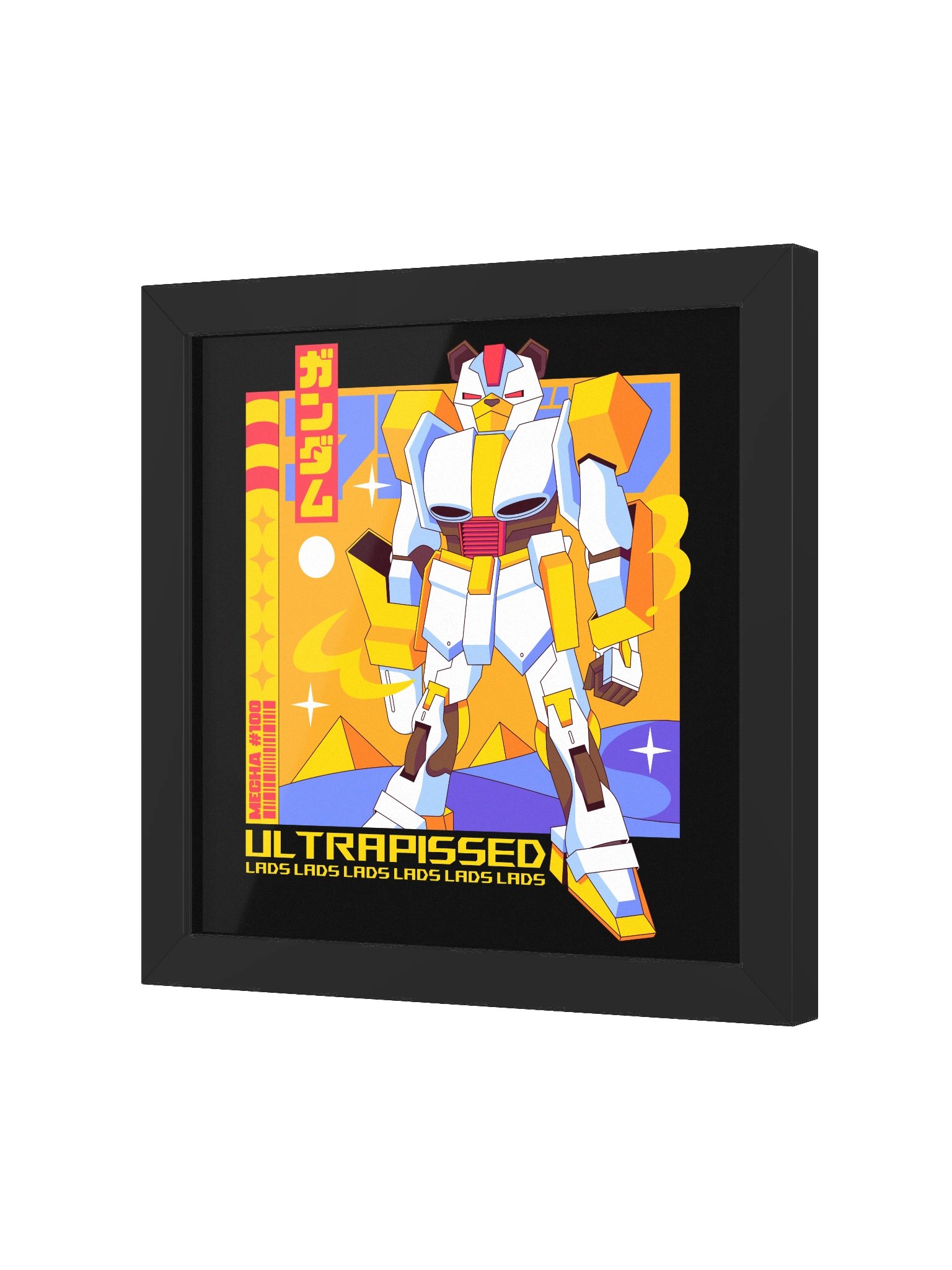 Mecha Bear Framed Square Wall Art product image (7)