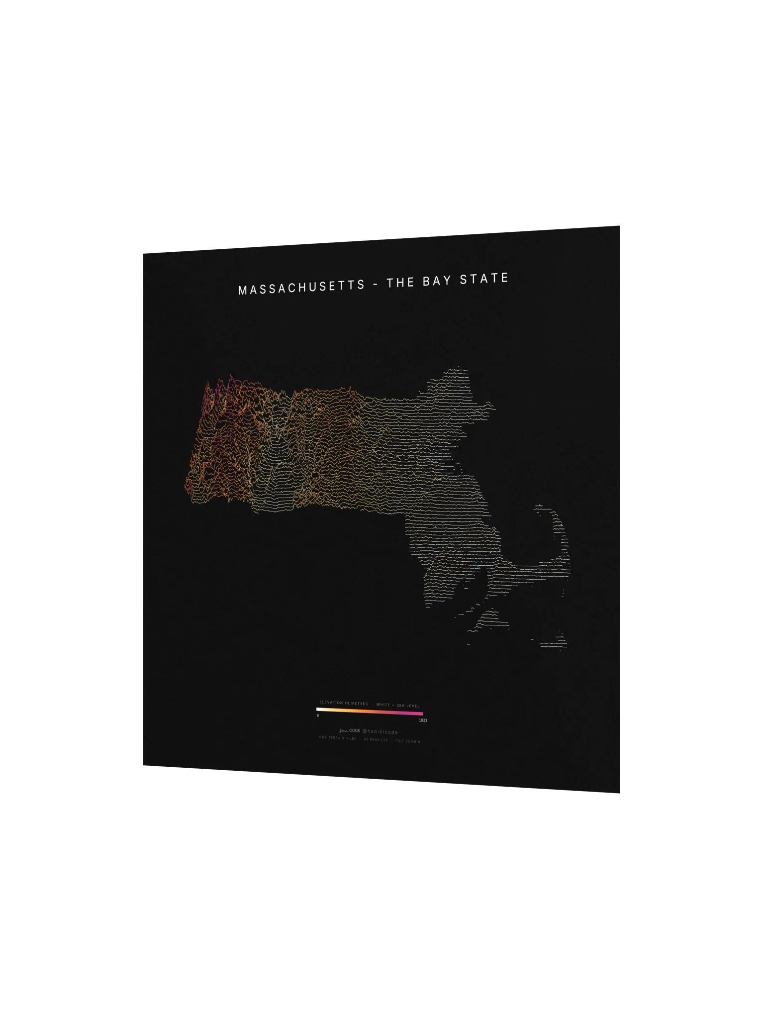 Ridgeline Poster - Massachusetts product image (2)
