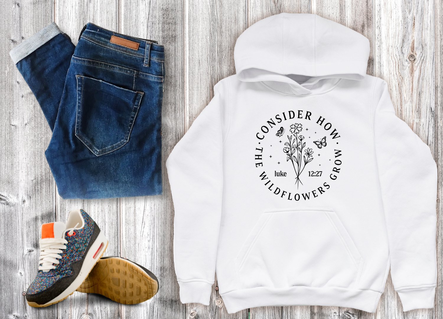 Consider How the Wildflowers Grow Adventure Hoodie product image (1)