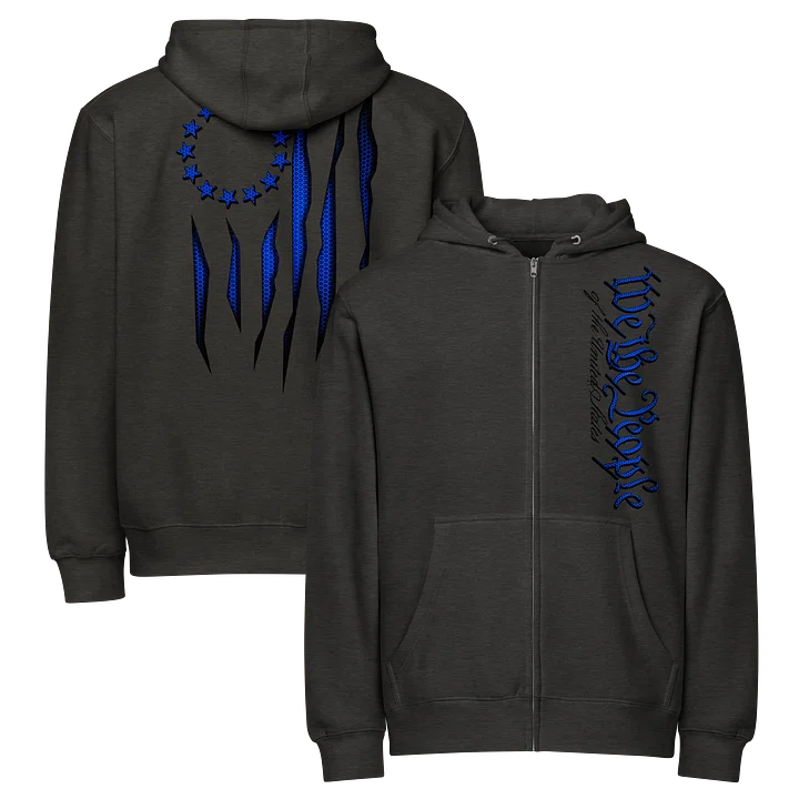 Blue Carbon Onyx Zip Hoodie product image (1)