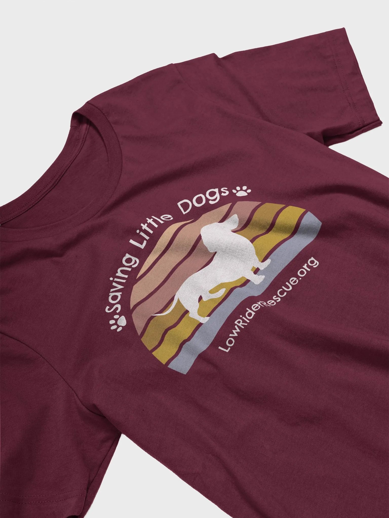 Sunset Rainbow Low Rider Dachshund Rescue T 3 product image (1)