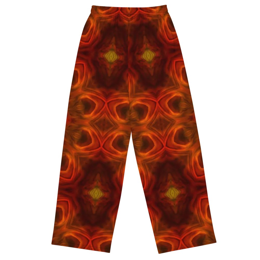Orange Soft Kaleidoscope Wideleg Pants product image (3)