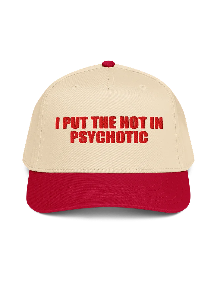 I Put The Hot In Psychotic – Color Block Baseball Cap product image (1)