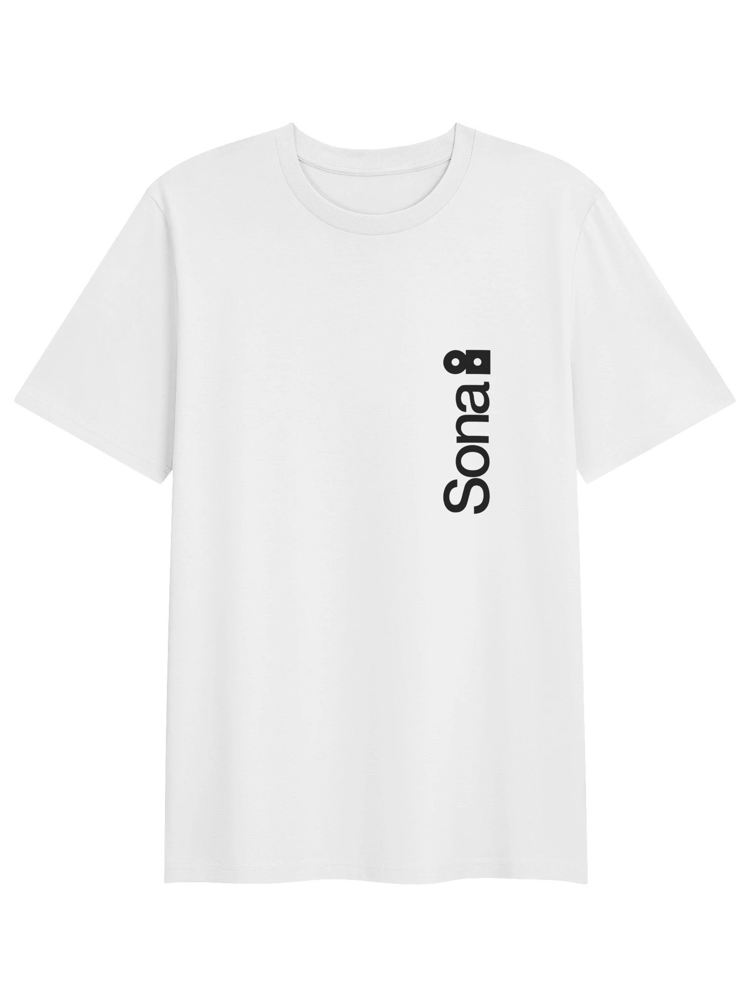 Sona8 tee, white product image (1)