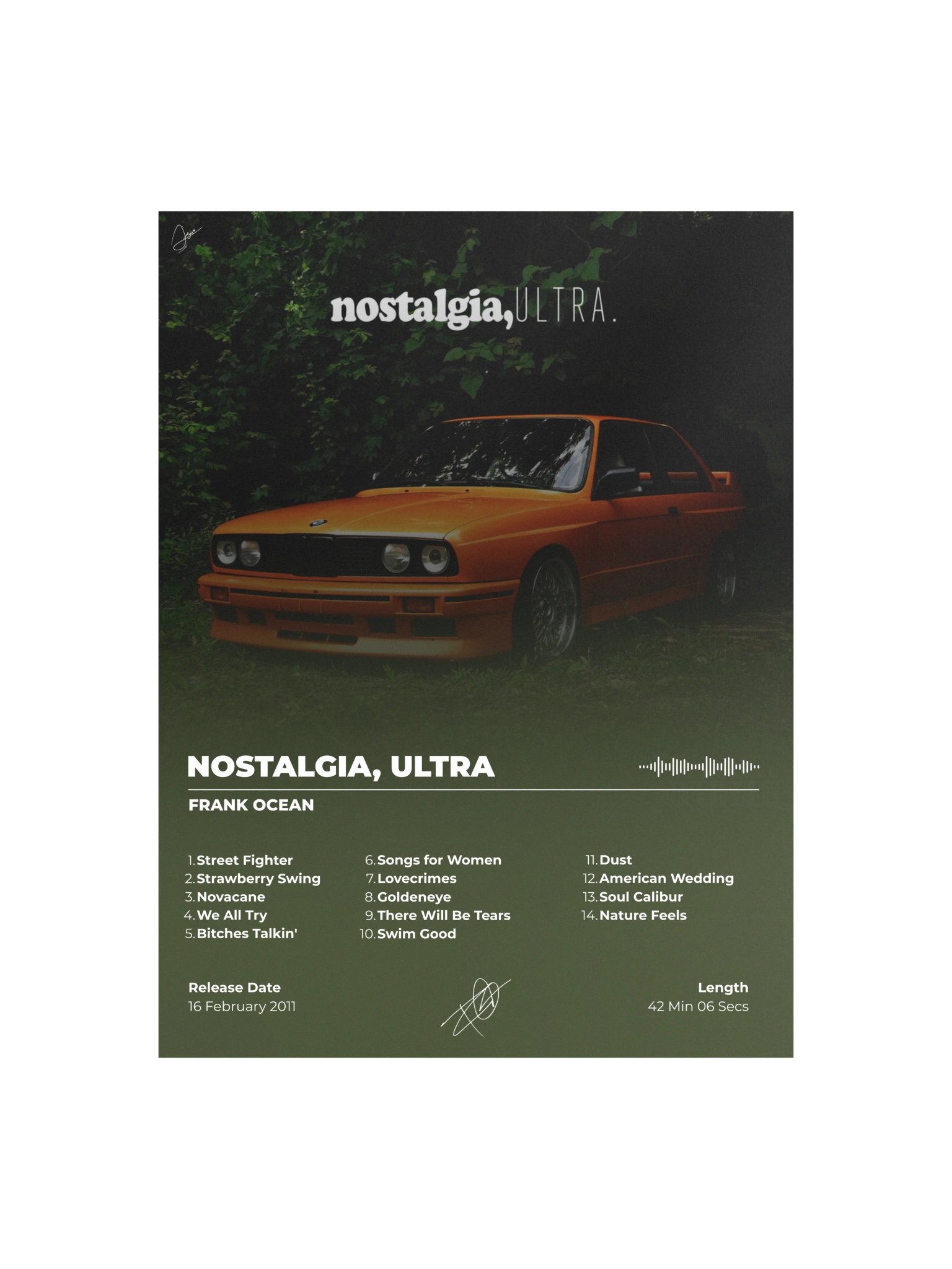 nostalgia, ULTRA. Frank Ocean Poster product image (1)