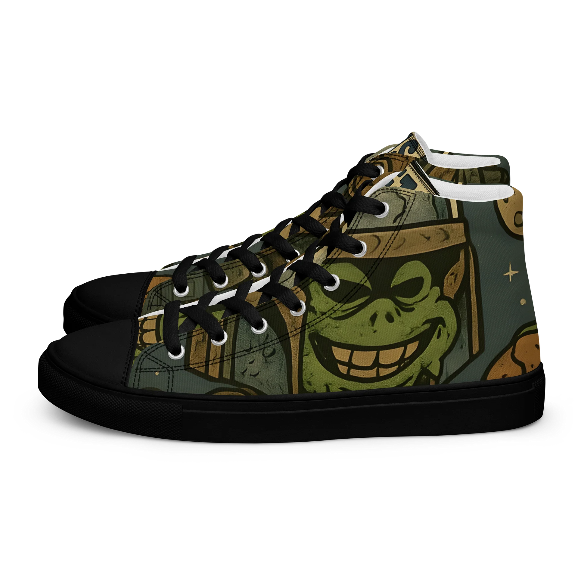 Zombie Warrior High Top Canvas Shoes product image (1)