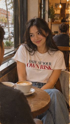 🛍️ SHOP THE TEE → iwantedco.com

SHE WARNED HIM ON THE FIRST DATE. 🚩
DATE AT YOUR OWN RISK. ☕🚩

She looks sweet.

That's how ...