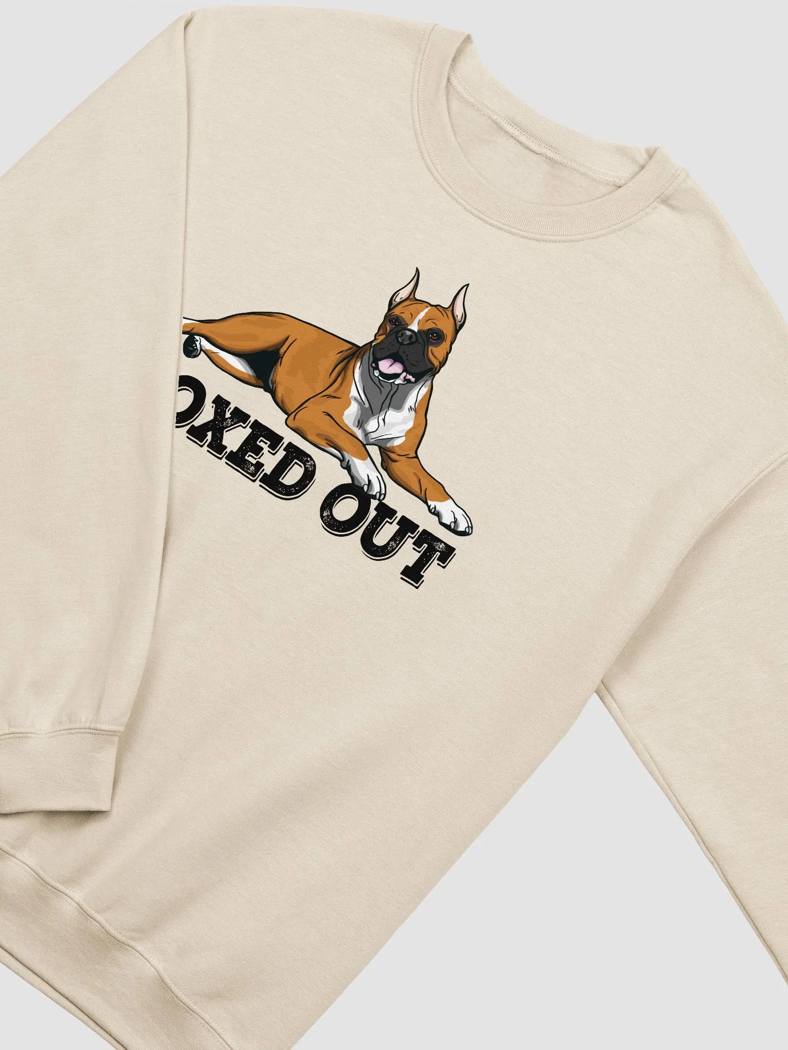 Boxed Out Sweatshirt of a Boxer Dog(Cropped) | Funny Shirt for Boxer Paw-rents product image (4)