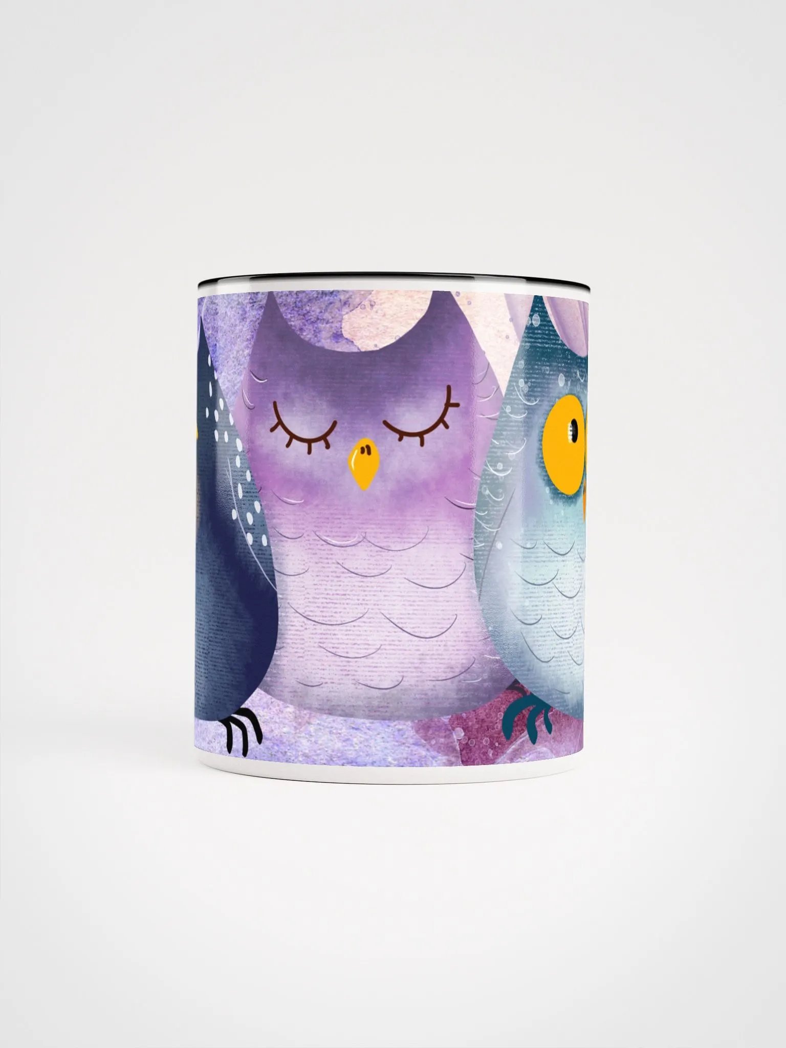 Silly Owl Trio Ceramic Accent Mug product image (58)