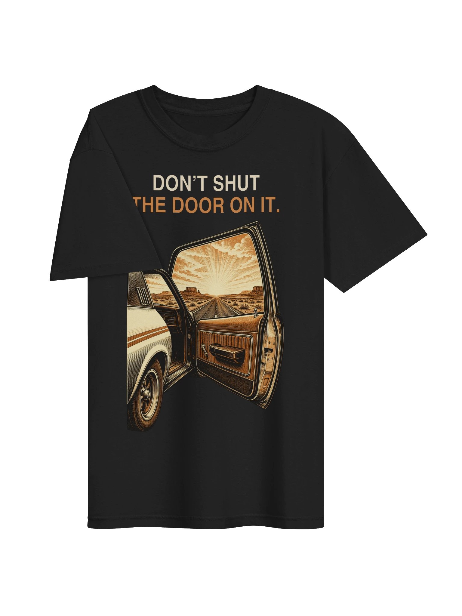 Don’t Shut the Door on It — Midnight Tee product image (3)