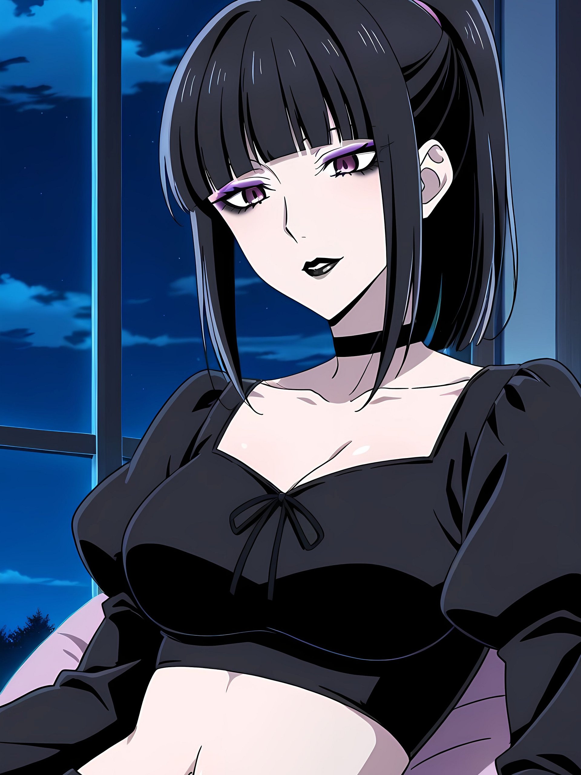 Luna Rain Emo OC 4x6 Photo Print Bundle | Introspective Indie Anime Art Set product image (1)