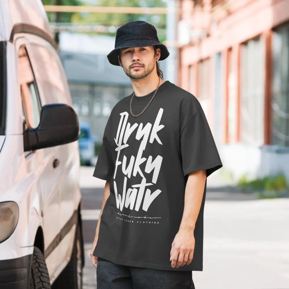 DRNK FUKN WATR: Oversized Tee product image (5)