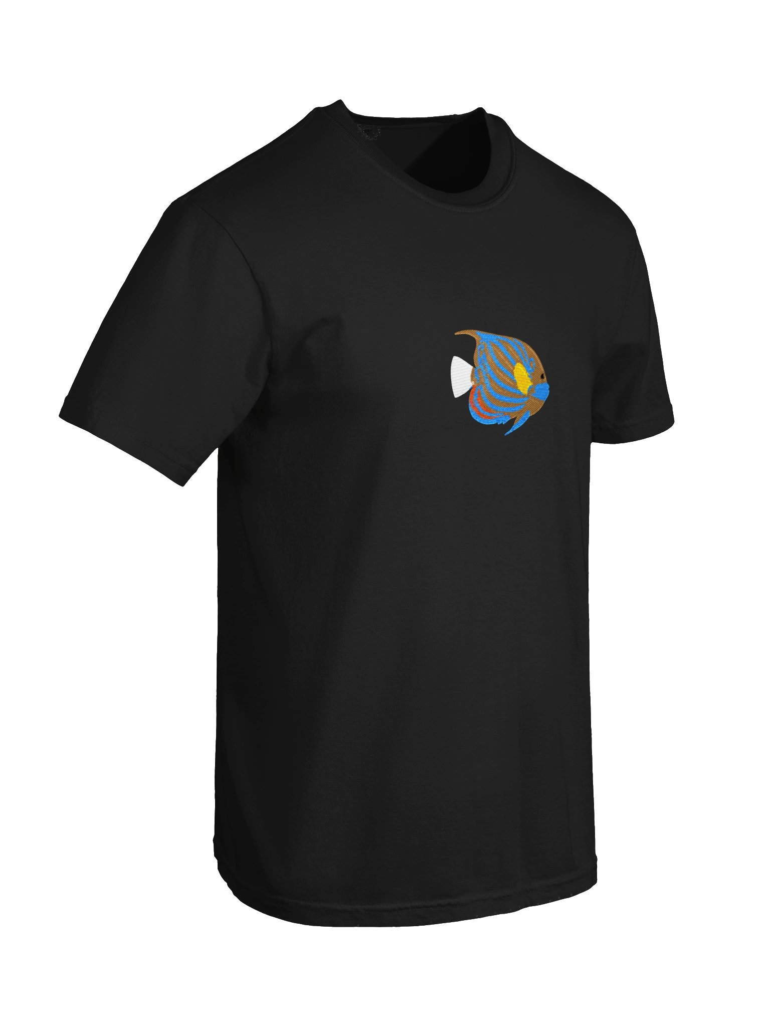 Blue Ring Angelfish Premium T-Shirt (Embroidered) for Reef and Marine Aquarium Lovers product image (14)