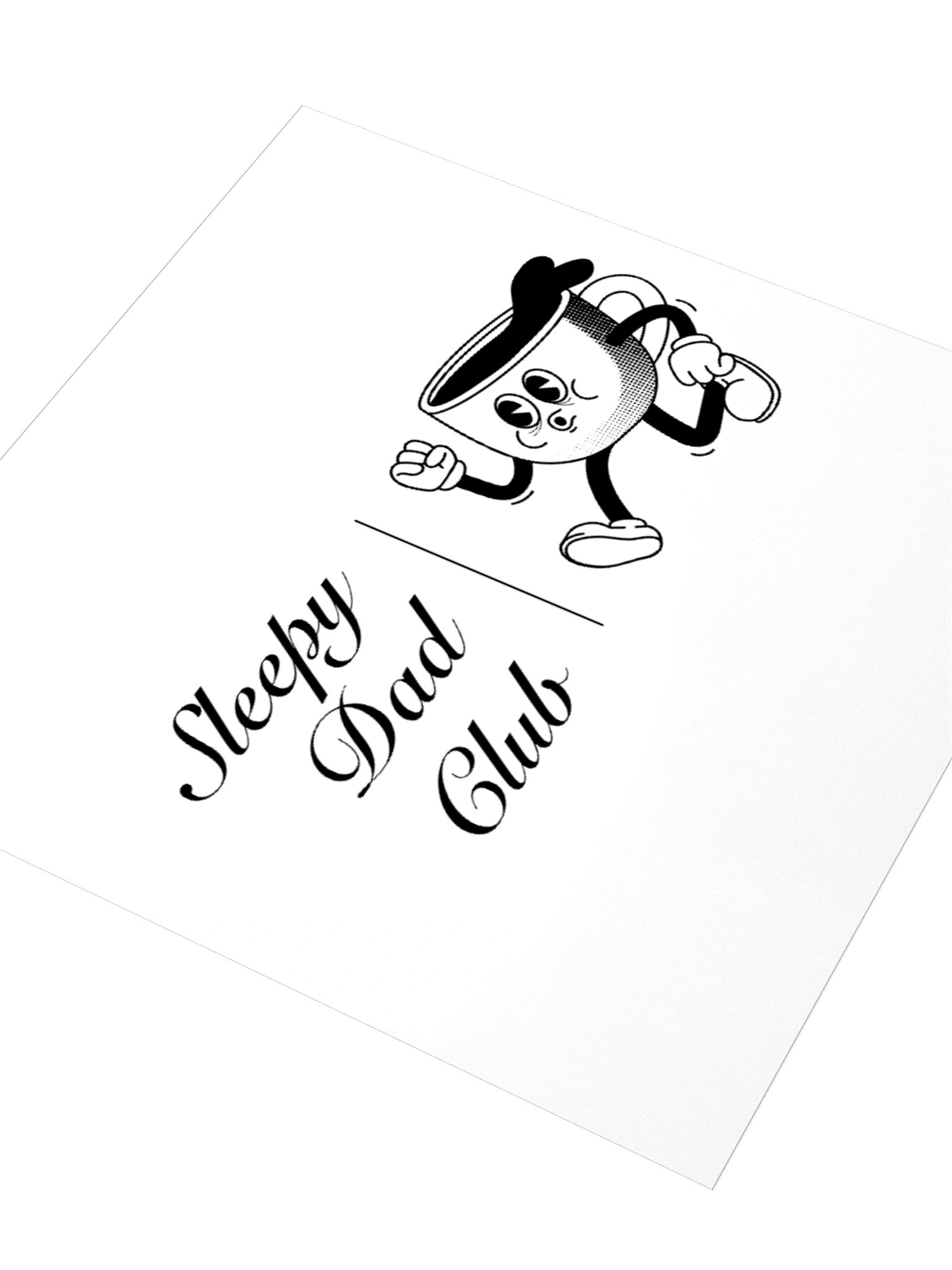 Sleepy Dad Club | Tired Espresso Logo Sticker product image (3)