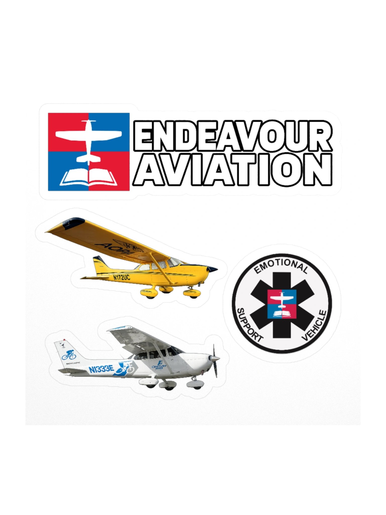 Endeavour Aviation Kiss Cut Stickers product image (3)