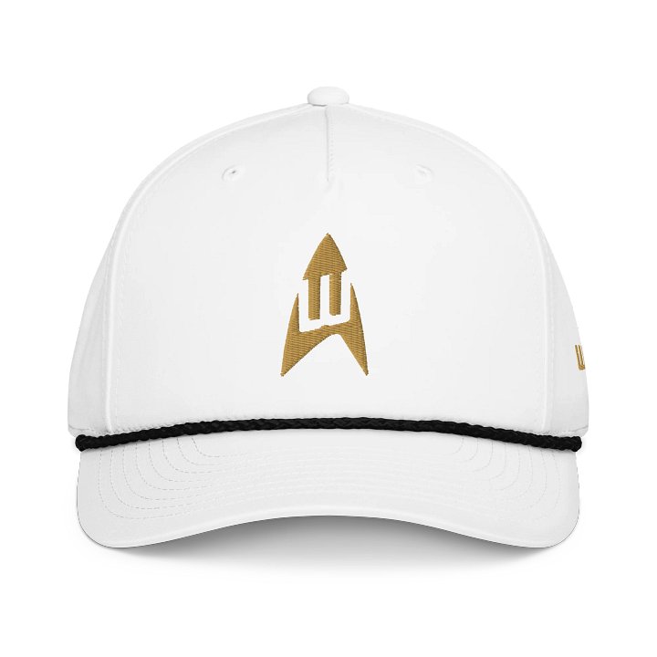 White/Gold Embroidered 5 Panel product image (1)
