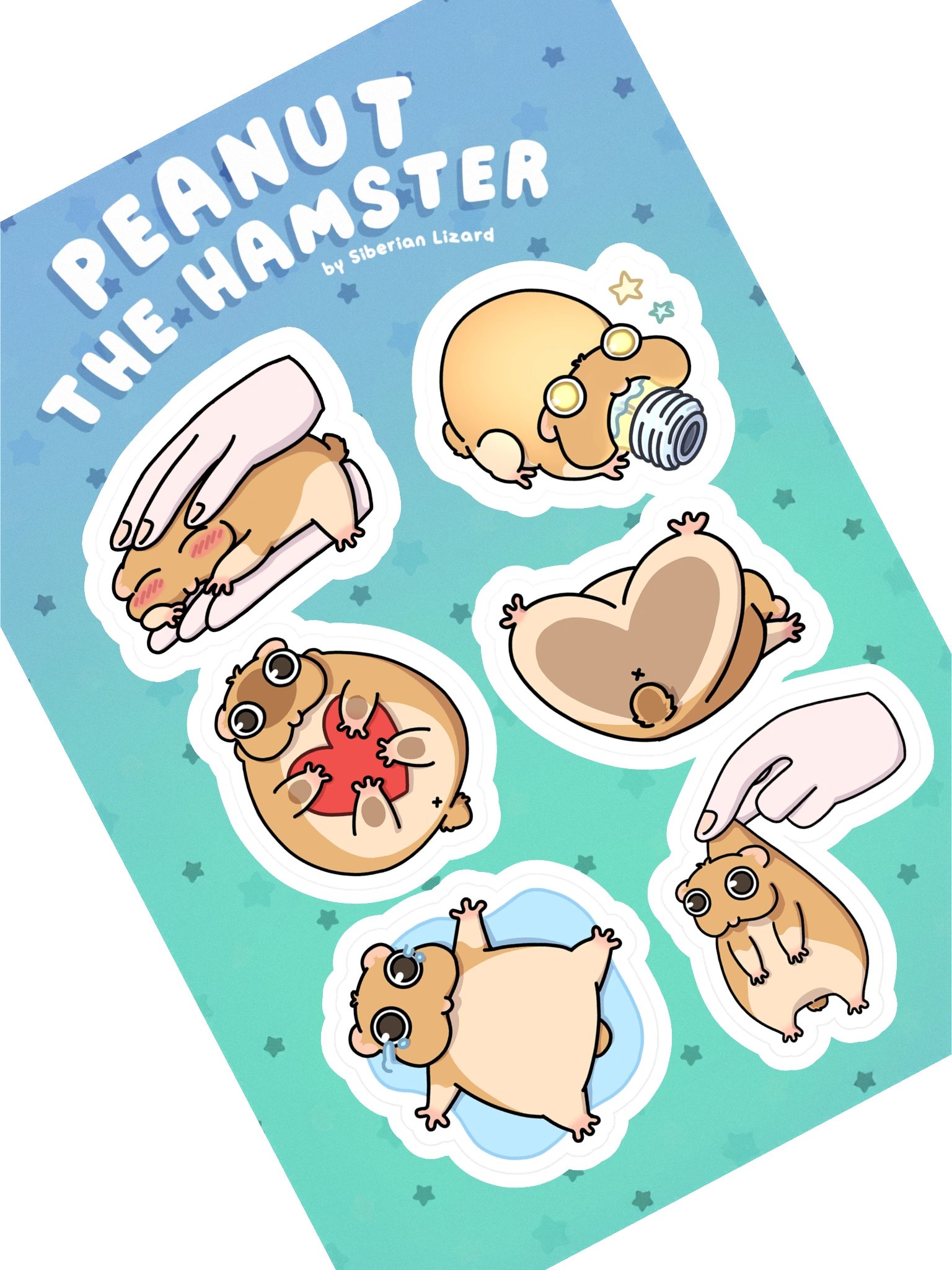 Peanut the Hamster - Sticker Sheet product image (1)