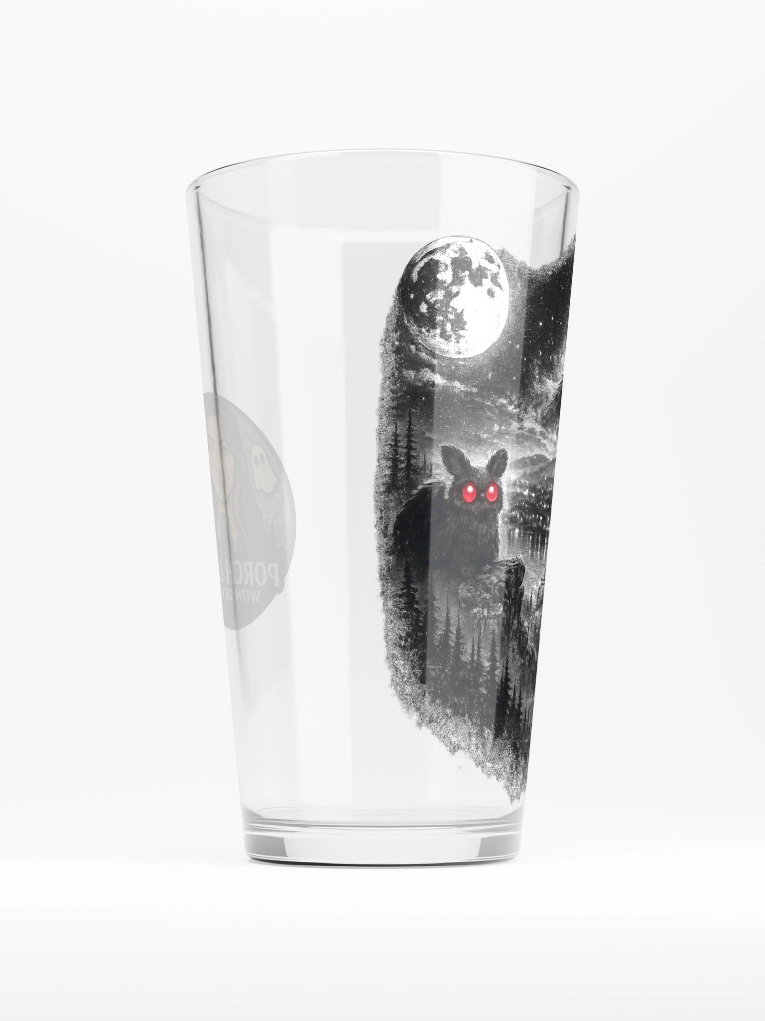 SENTIMENTAL MOTHMAN SHAKER PINT GLASS 16oz product image (2)