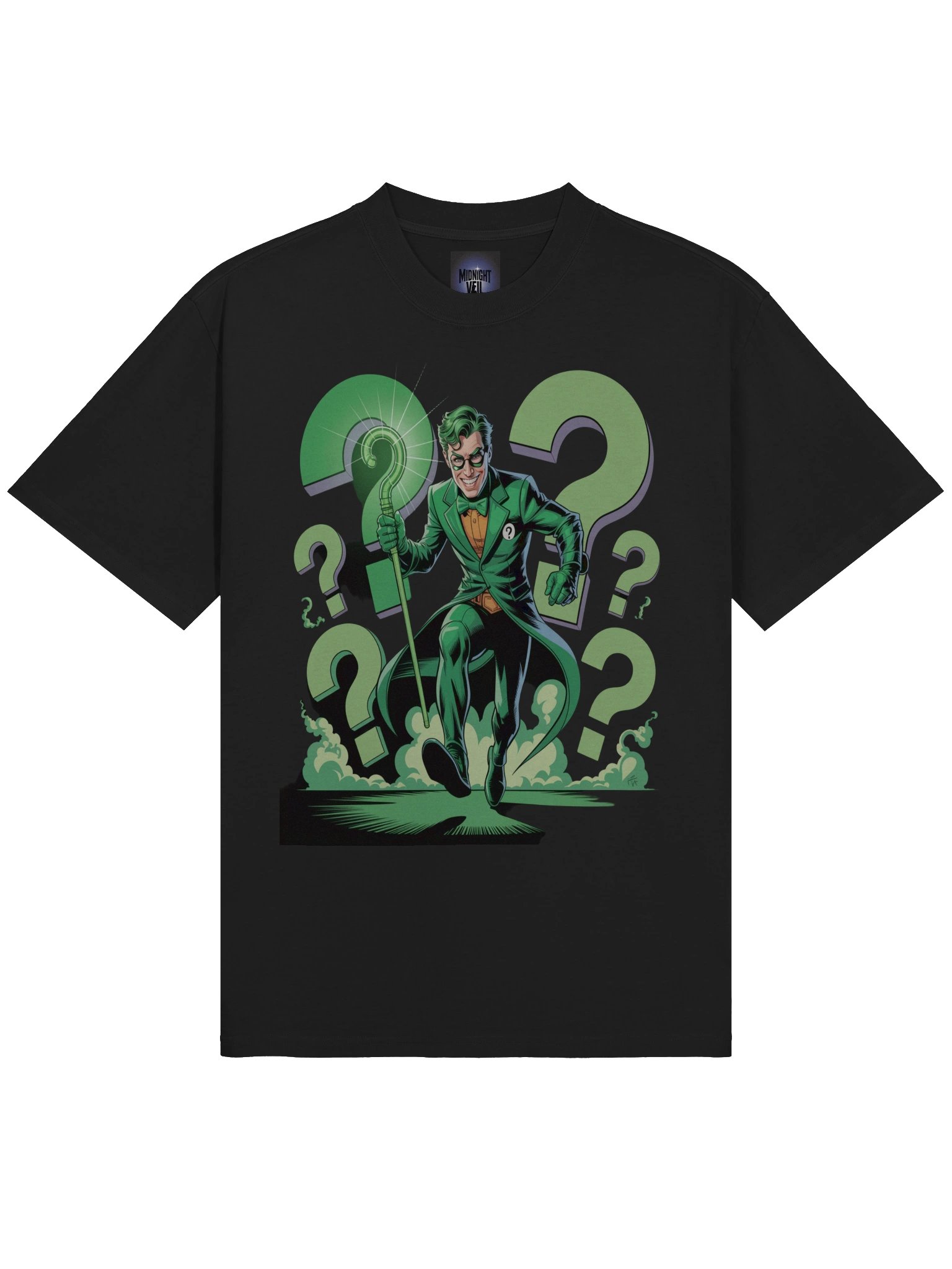 Riddler Query Vortex Oversized Faded T-Shirt product image (5)