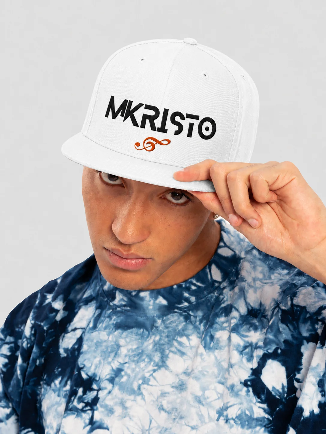 White Mkristo Logo Snapback Cap product image (2)