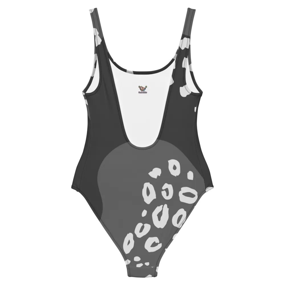 Grey Flowing Waves All-Over Swimsuit product image (6)