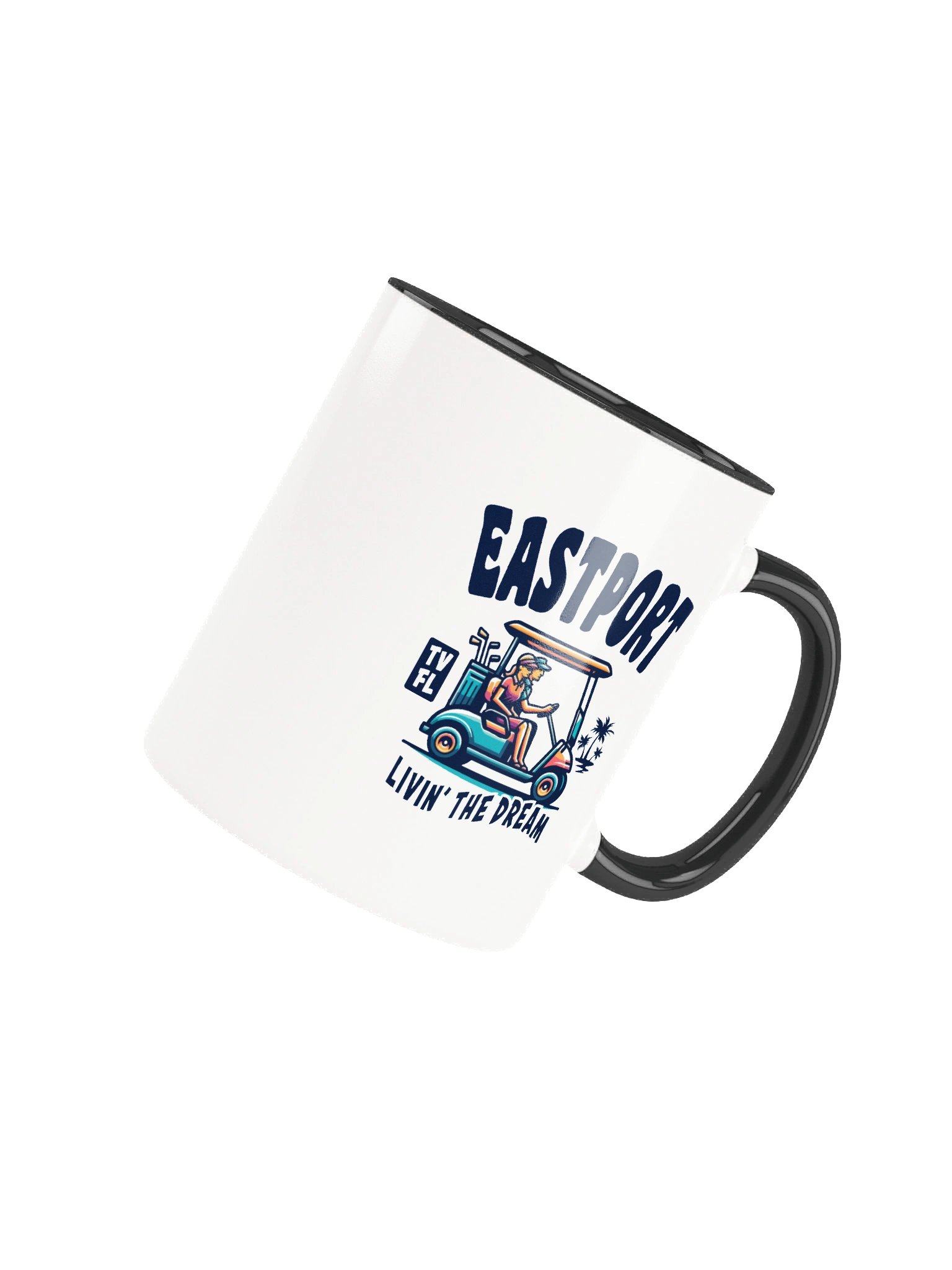 Eastport TV Florida USA Fun Golf Cart Design Coffee Mug product image (4)