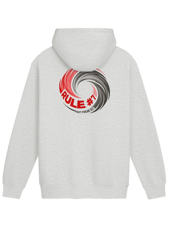 Rule #7 Hoodie Pewter and Red product image (9)