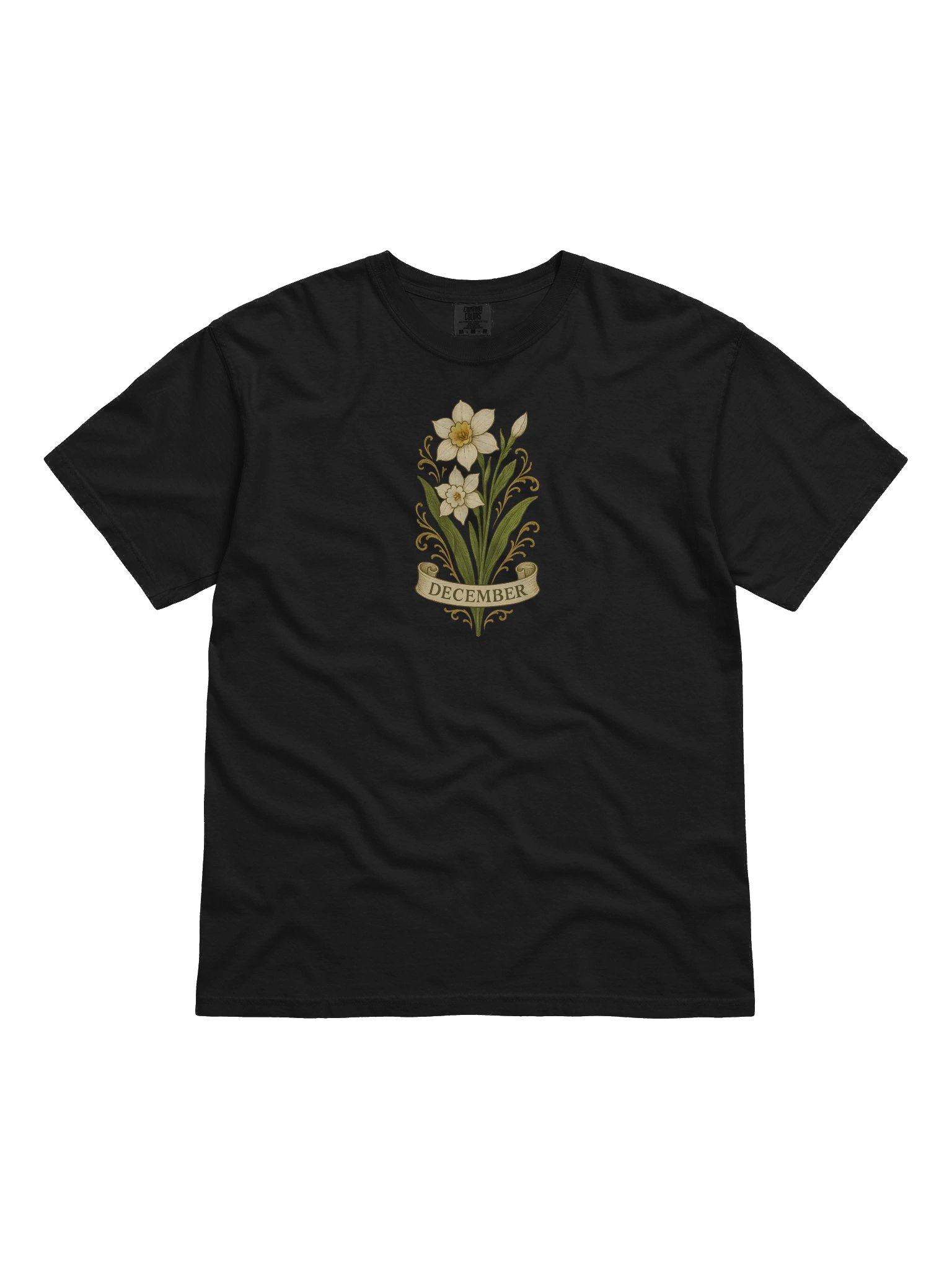 December Birth Flower Shirt – Narcissus T-Shirt for Women | Vintage Botanical Floral Tee | December Birthday Gift product image (10)