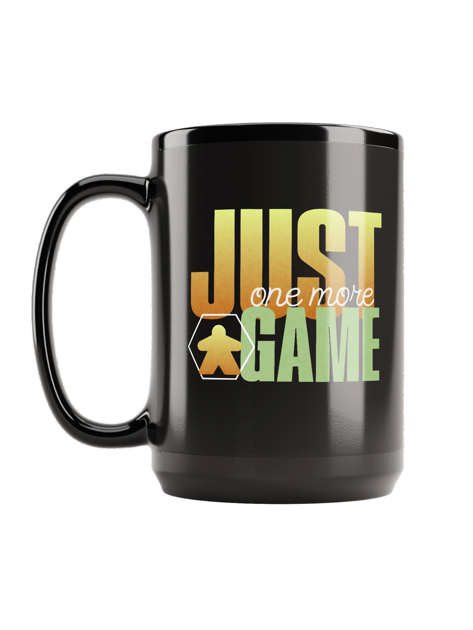 Orange Just One More Board Game Black 15 oz. Mug product image (3)