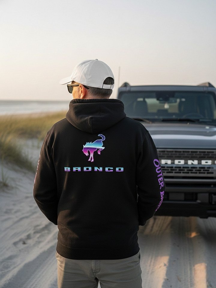 2026 Bronco Beach Bash OBX / Destination Bigfoot Bronco Collab Hoodie (Multiple Colors Available) product image (2)