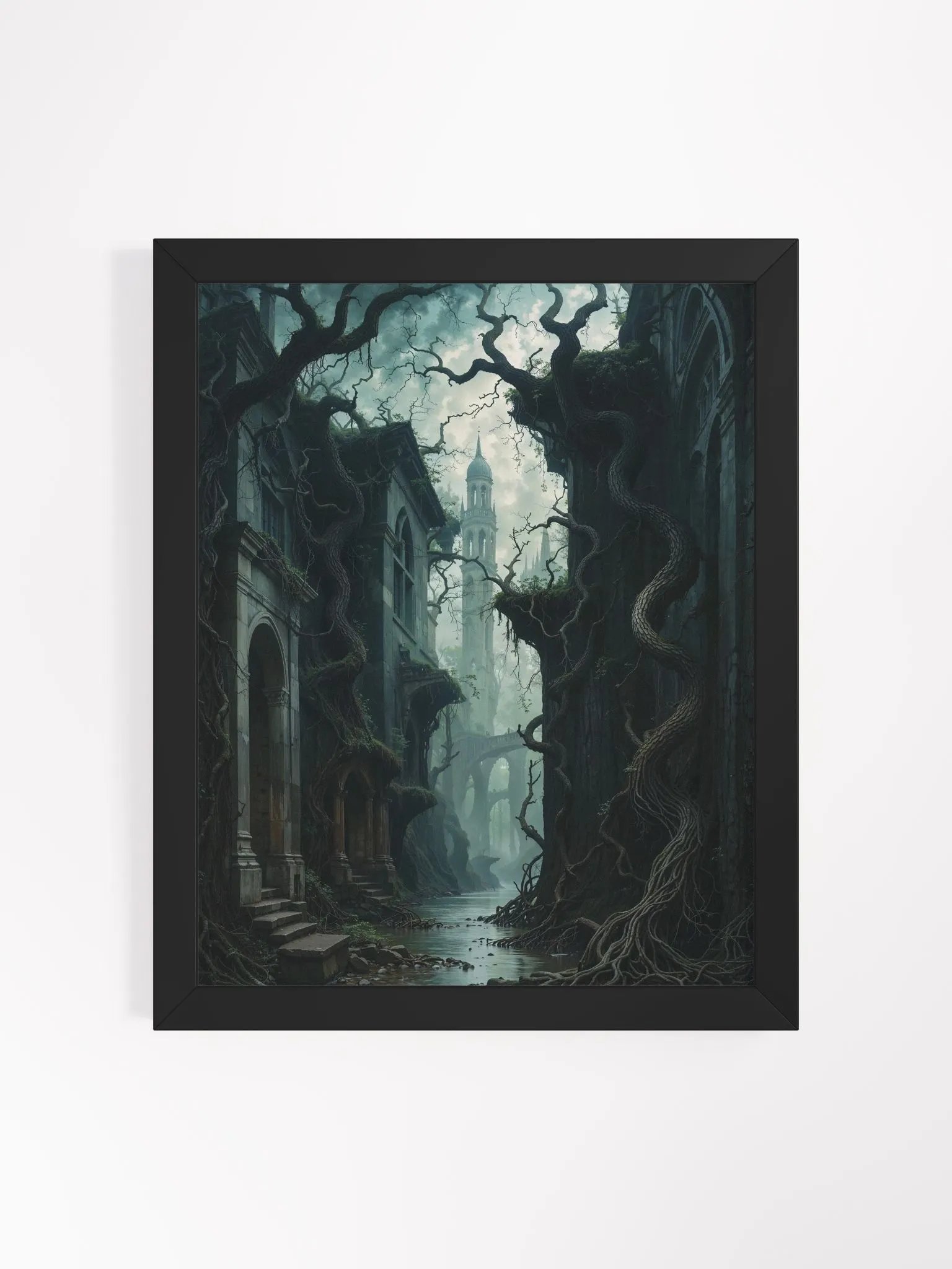Gothic Urban Pathway Framed Print product image (1)